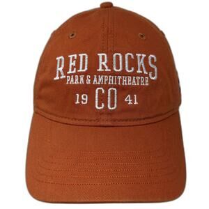 Ouray Red Rocks Park Amphitheatre 1941 CO Flag Orange One Size Baseball Cap Hat